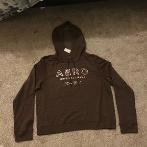 Womens Aeropostale XL Dark Brown Hoodie